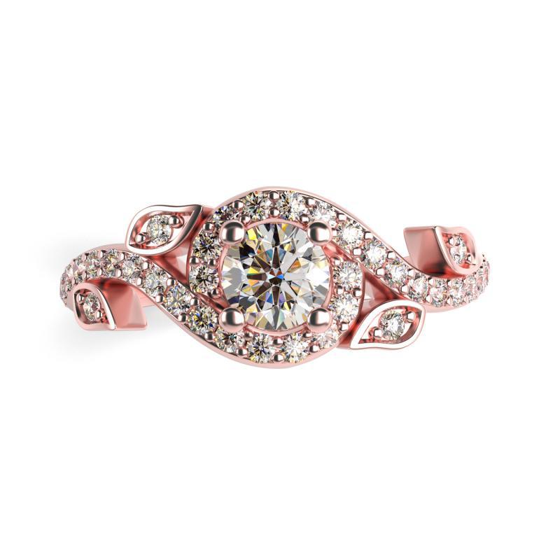 Goldener Vintage-Ring mit Diamanten Gario 12763