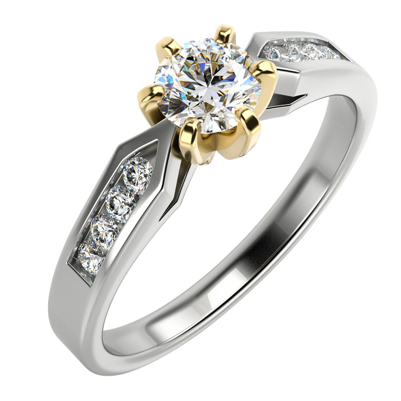 Verlobungsring mit Diamanten aus Gold Mita 12793