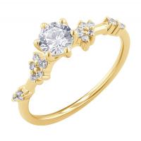 Romantischer Verlobungsring mit 0,40ct IGI zertifiziertem Diamant Therese