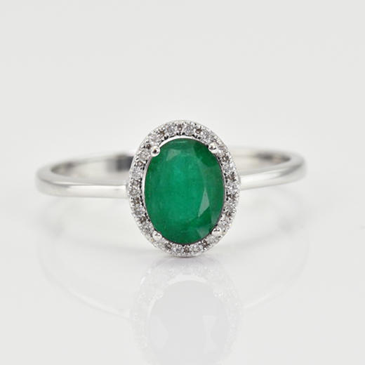 Smaragdring mit Diamanten Arya 14013