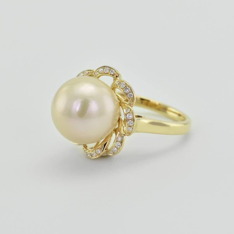 Romantischer Ring mit Perlen 20433