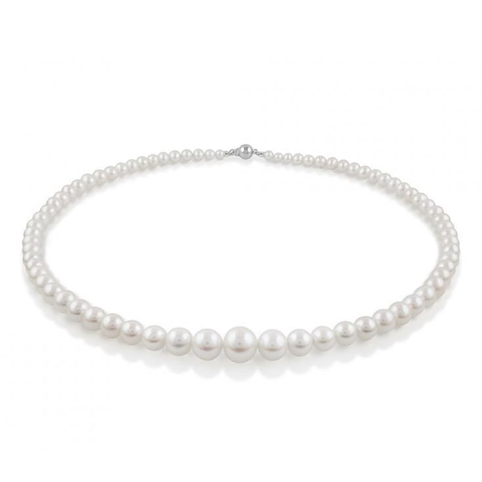 Perlenkette aus weißen Perlen Ellie