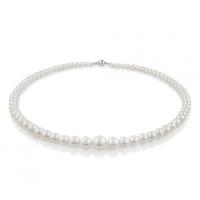 Perlenkette aus weißen Perlen Ellie