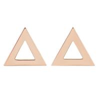 Goldene maxi Dreieck-Ohrringe Beli