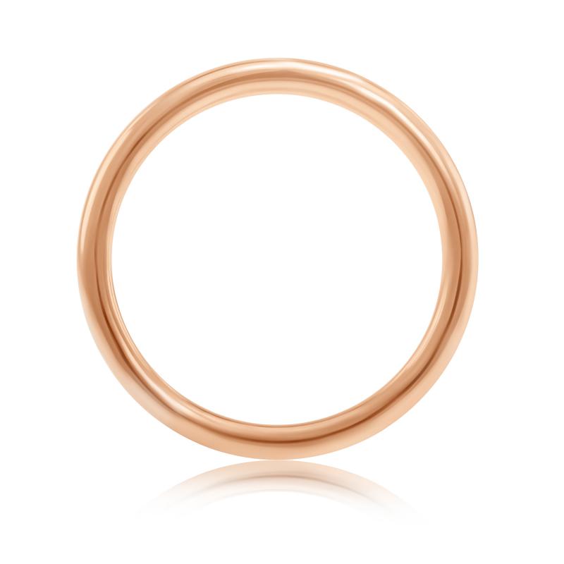 Rosegold zarter Ring runder 30053