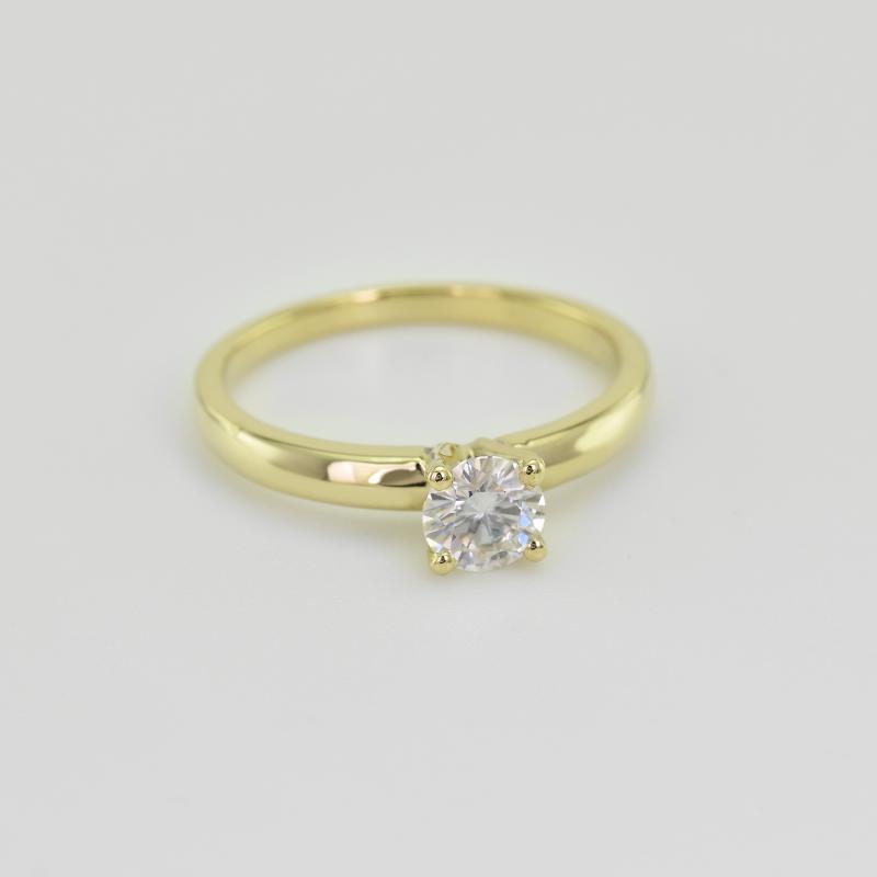 Verlobungsring aus Gelbgold mit Diamant 30923