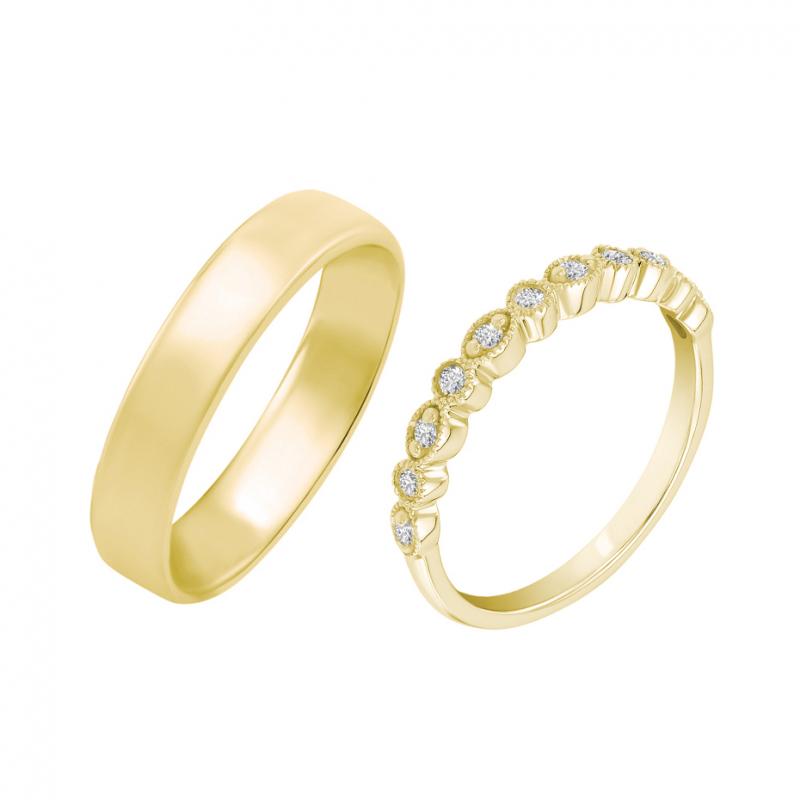 Diamant Eternity Ring und Komfort Herren Ring Nadina 36503