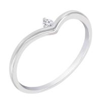 Eleganter Ring in V-Form mit Diamant Doreen