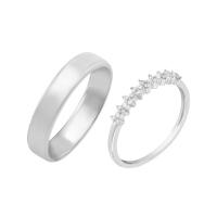 Eternity Diamant Ring und Herren Komfort Ring Skylar