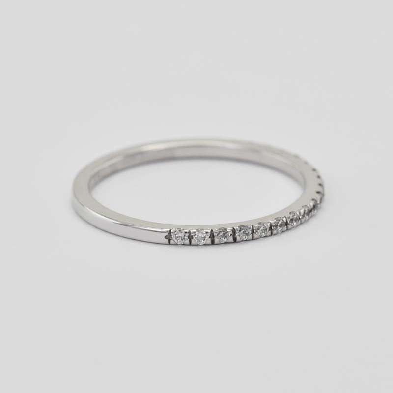 Halb-Eternity Ring aus Platin mit 1.25mm Diamanten Lorette 43893
