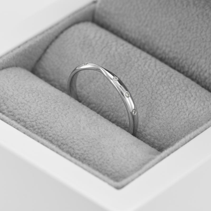 Minimalistischer Eternity-Ring mit 1mm Diamanten Toskani 47023