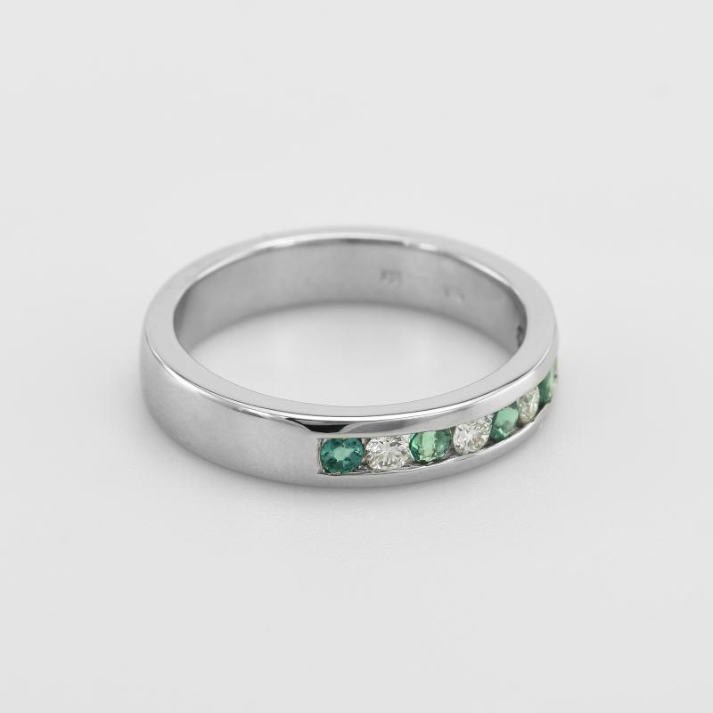 Ring mit Smaragden und Diamanten halbbesetzt Nosian 49763