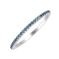 Memoire-Ring in Gold mit blauen Diamanten Eila