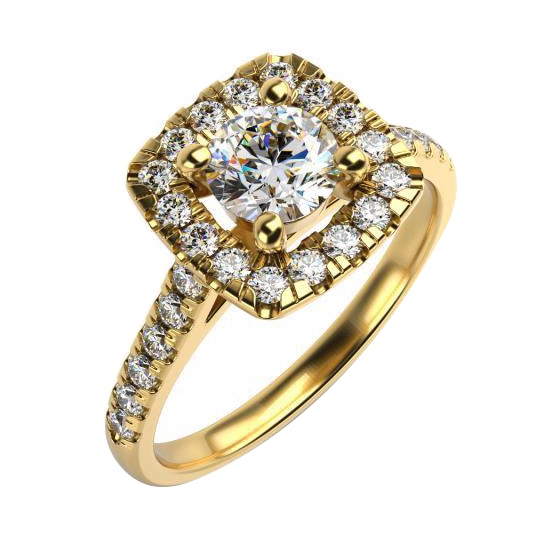 Verlobungsring aus Gold mit Diamanten Deity 59423