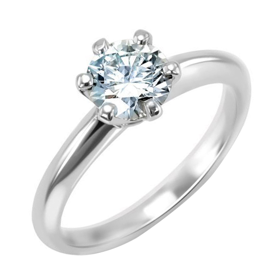 Klassischer Verlobungsring mit Diamant Tila
