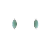 Minimalistische Ohrringe mit Smaragden Andine