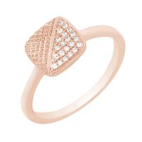 Atypischer Ring mit glänzenden Diamanten Lisbeth