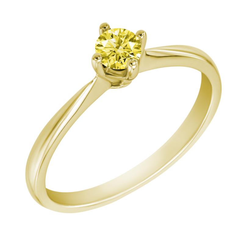 Verlobungsring mit gelbem Diamant Sevati 10644