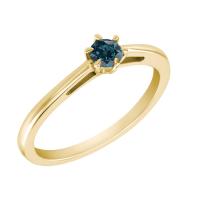 Verlobungsring mit blauem Diamant Kacyh