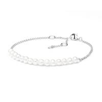 Armband mit Perlen aus Silber Cynthia