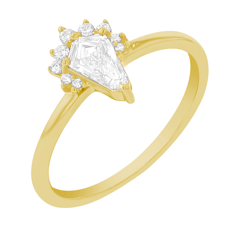 Verlobungsring mit einem vom IGI zertifizierten 0.42 ct Lab Grown Diamanten Skylar