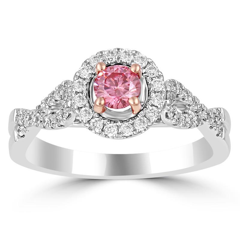 Verlobungsring mit einem zertifizierten Fancy Pink Lab Grown Diamanten Lanni 11304