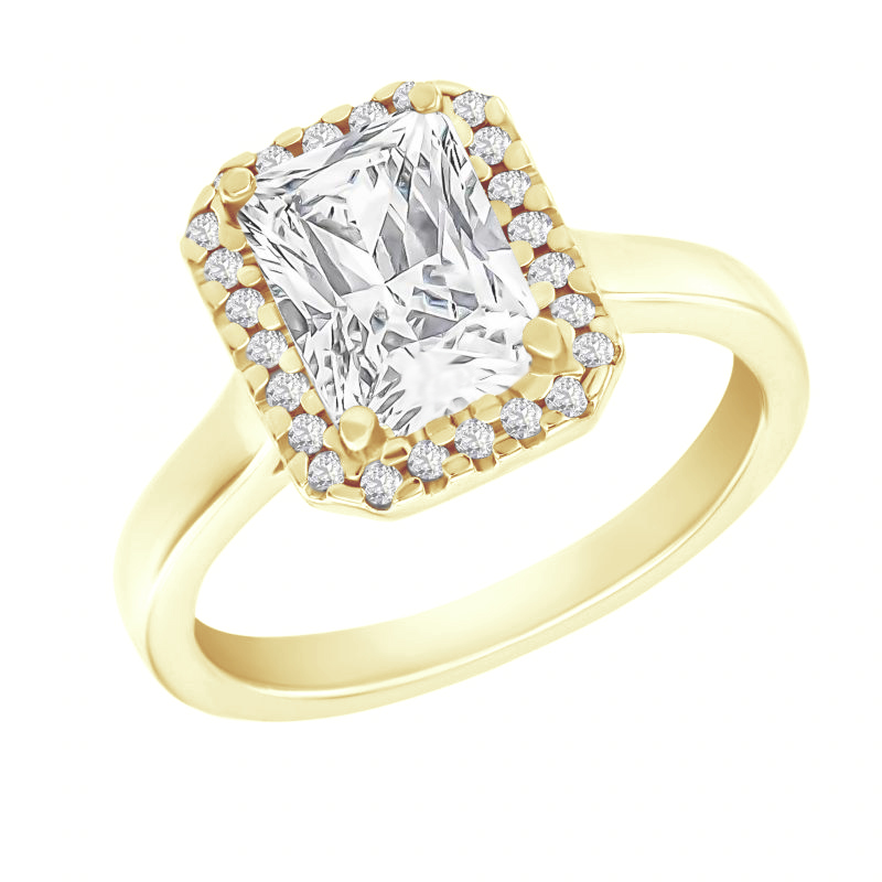Verlobungsring mit Emerald-Diamant Valma 117884