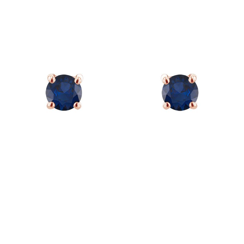 Ohrstecker mit blauen Saphiren und Auswahl der Größe Franci 118124