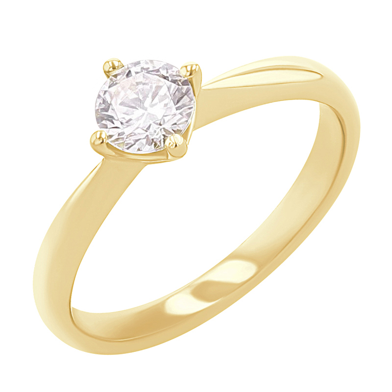 Verlobungsring aus Weißgold mit Diamant Mahiya 122024