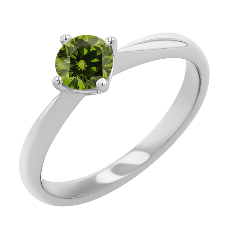 Verlobungsring mit grünem Diamant Mahiya 125024