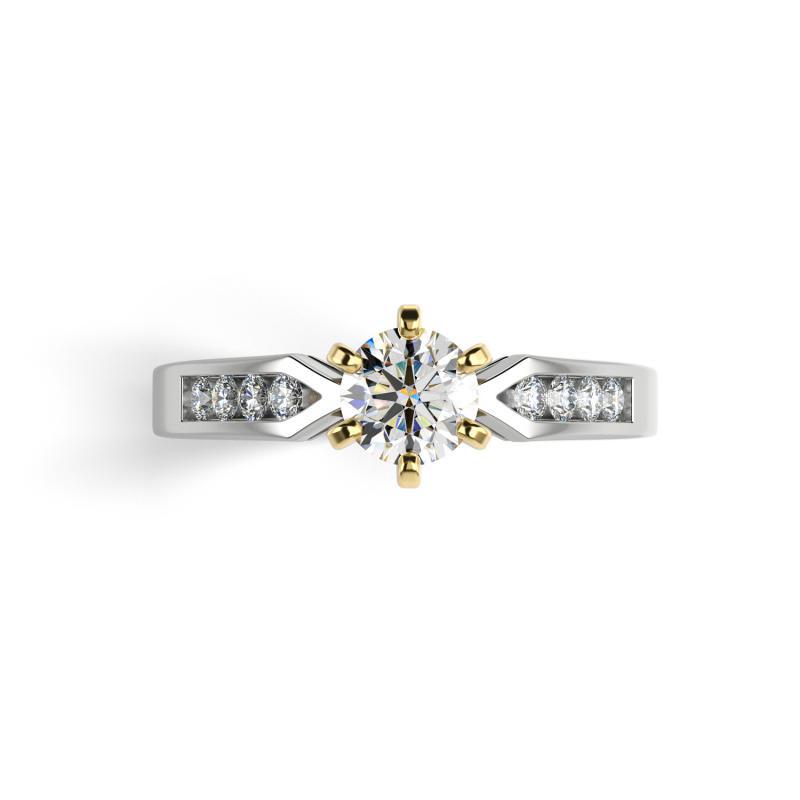 Verlobungsring mit Diamanten aus Gold Mita 12794