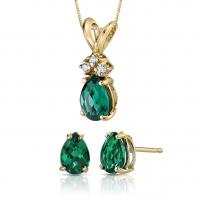Goldene Smaragdkollektion mit Diamanten Arenis