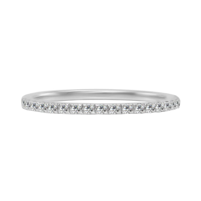 Goldset von Eternity Ring und Ring mit Trillion-Diamant Hylia 21524