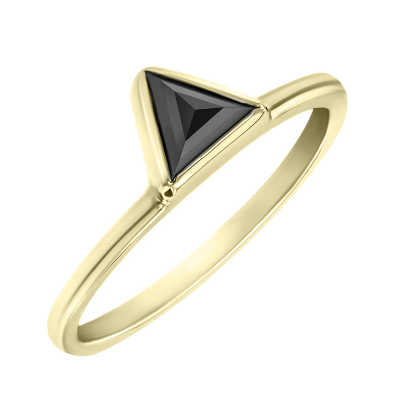 Set mit Eternity-Ring und schwarzem Trillion-Diamantring Begona 30364
