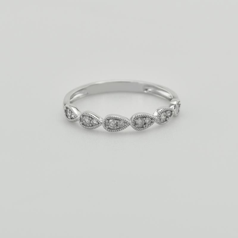 Halb-Eternity Ring aus Gold mit Diamanten Lacy 32374
