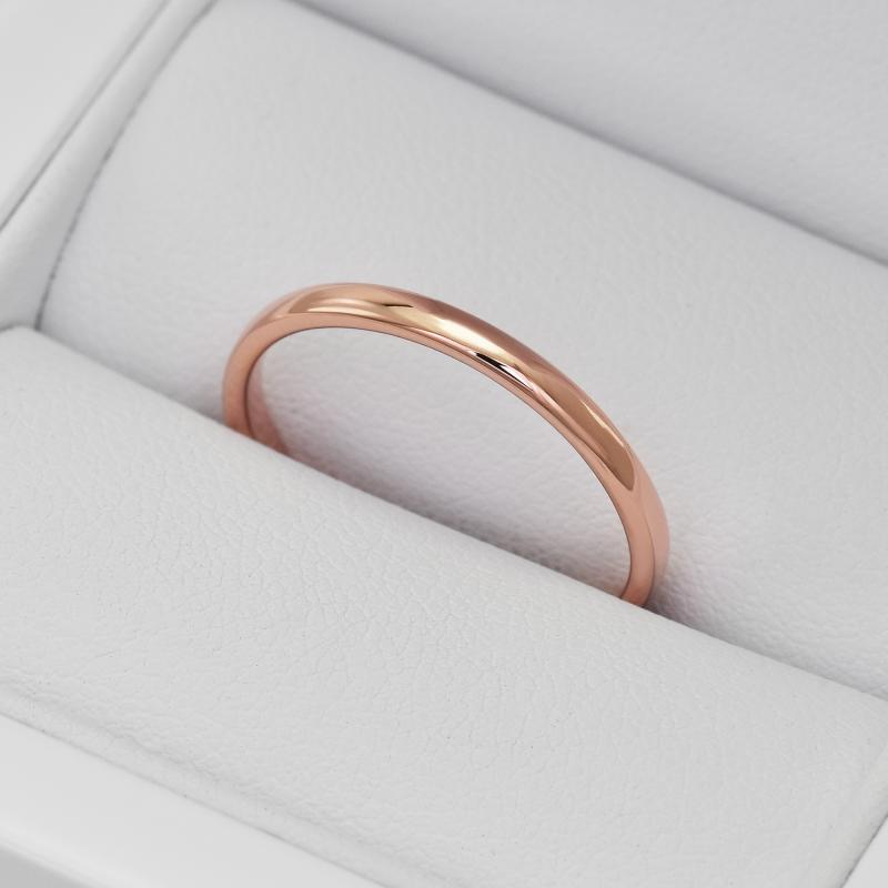 Gold Hochzeit Ring in Rosegold in Eppi-Geschenkbox 36564