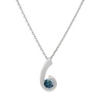 Elegante Halskette mit blauem Diamanten Renu