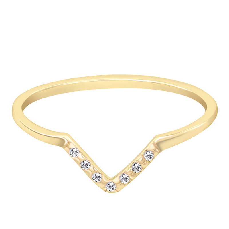 Goldener Ring mit Diamanten Bebeha 39084