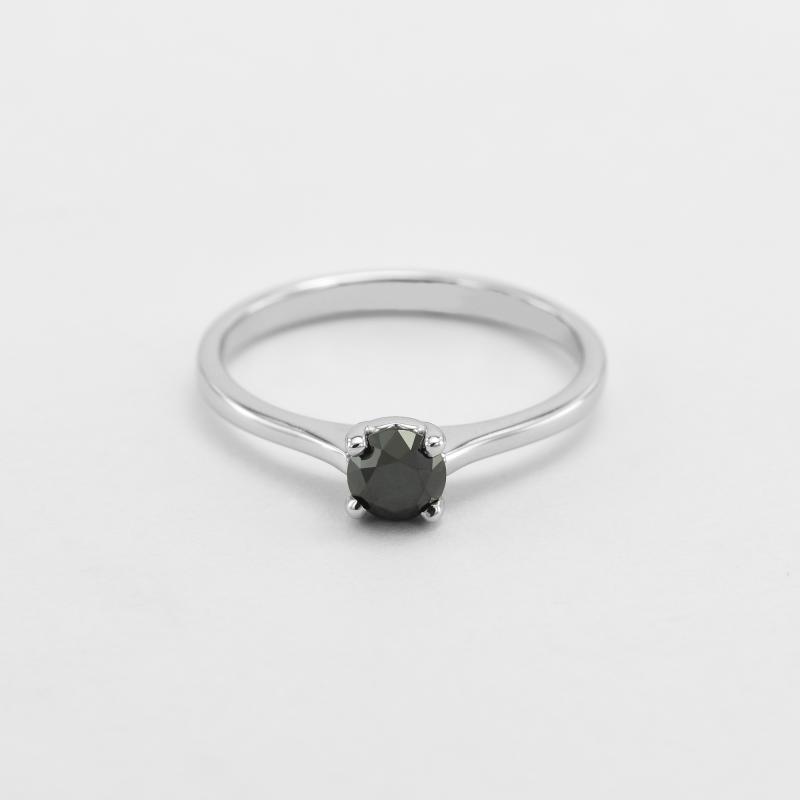 Verlobungsring mit schwarzem Diamant Jaman 40134