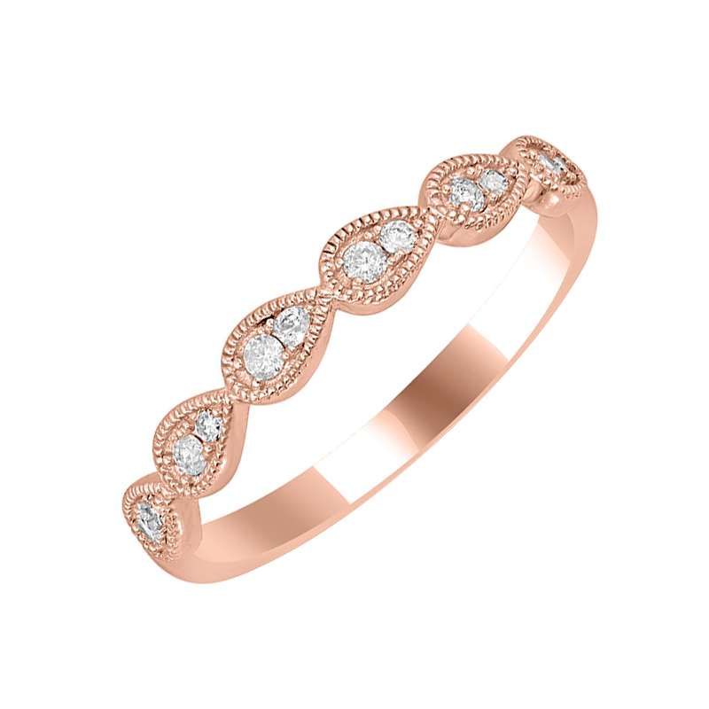 Halb-Eternity Ring aus Gold mit Diamanten Lacy 59194