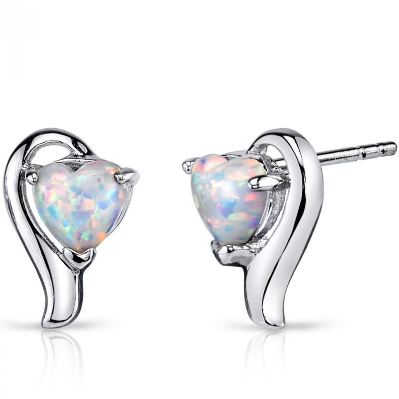 Romantische Opalohrringe aus Silber Goosie