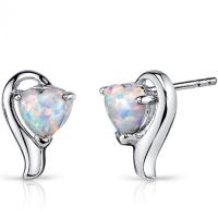 Romantische Opalohrringe aus Silber Goosie