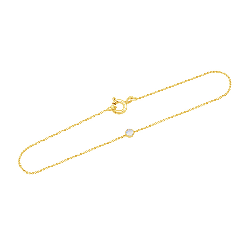 Minimalistisches Armband in Gold und mit Mondstein Paolina 71284