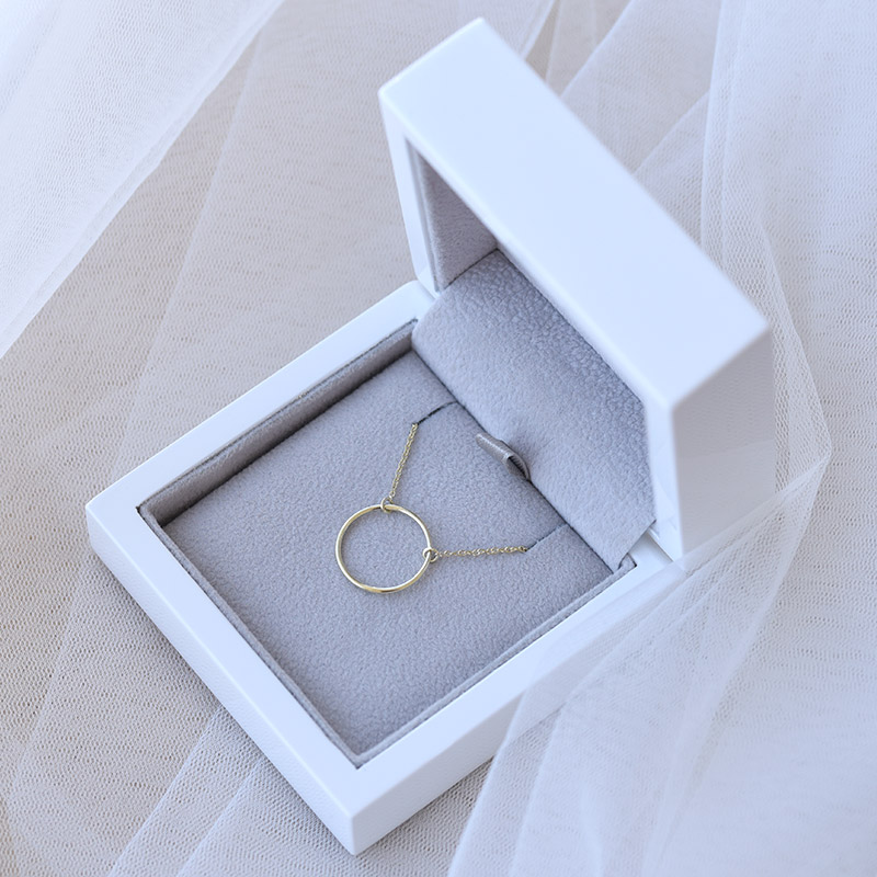 Goldene Halskette in minimalistischer Form Karma 71894