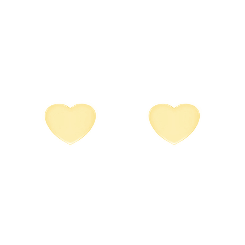 Minimalistische Goldohrringe in Herzform Kanya