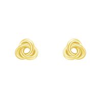 Goldene Ohrringe in Knotenform Tenzan