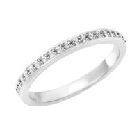Goldener Eternity-Ring mit 1.25 mm synthetischen Diamanten Haluk