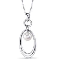 Silberne Halskette mit weißer Perle Sonjah