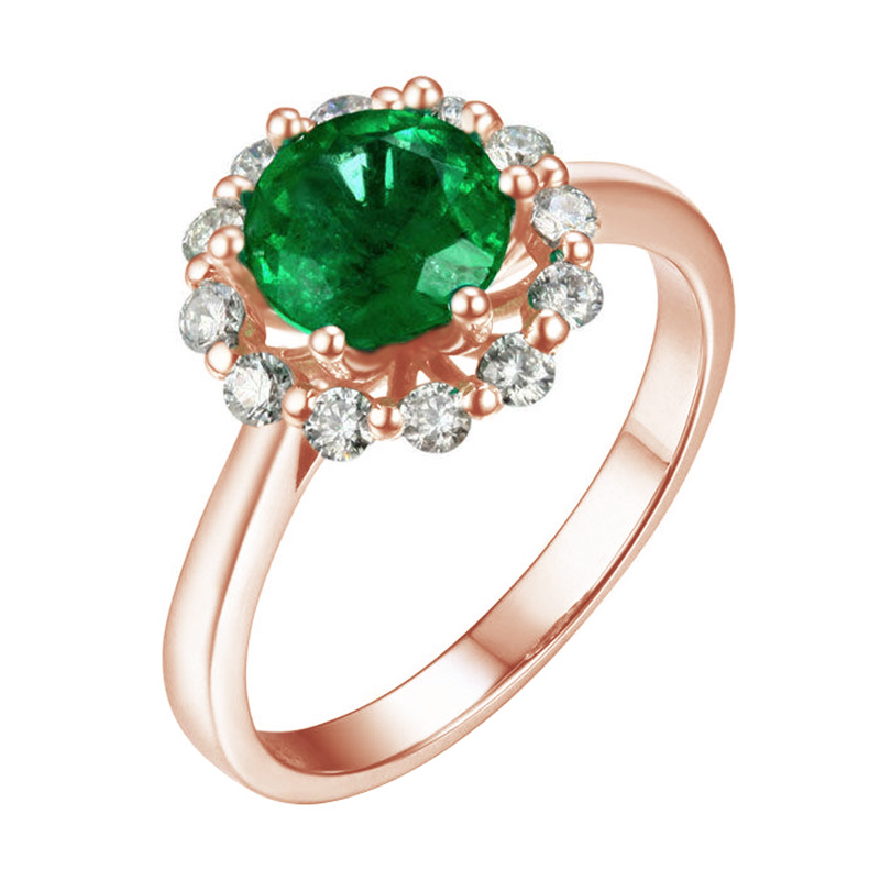Smaragd im Diamantring Maceo 104395