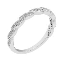 Geflochtener Eternity-Ring mit Diamanten Allan